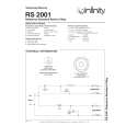 INFINITY RS2001 Service Manual