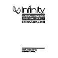 INFINITY SSW-210 Owners Manual
