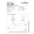 INFINITY RS1000 Service Manual